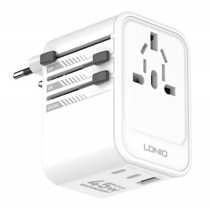 آداپتور شارژ چند منطوره 45 وات الدینیو Ldnio Travel Converter Adapter Z8