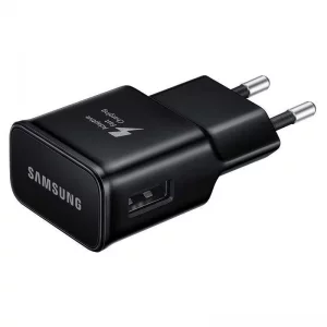 شارژر دیواری اورجینال فست سامسونگ روکارتنی 2پین Samsung Fast Charging Adapter EP-TA200