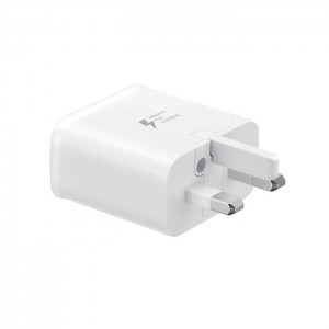 شارژر دیواری اورجینال فست سامسونگ روکارتنی 3پین Samsung Fast Charging Adapter 3 PIN EP-TA200