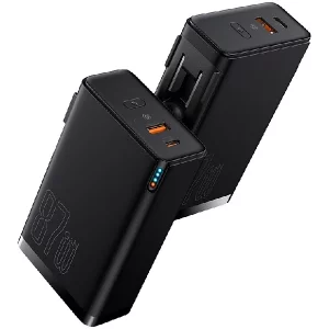 پاوربانک 10000 و شارژر دیواری بیسوس Baseus Power Station 4 PPHD010001 87W CN توان 87 وات با کابل