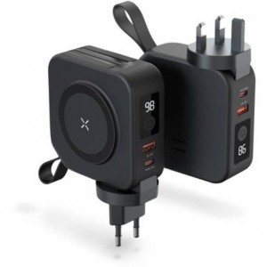 پاوربانک 5 کاره 10000 مگ سیف پرودو Porodo Magsafe 5in1 10000mAh Power Bank PD-PBFCH028