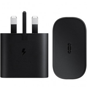 شارژر دیواری به همراه کابل USB-C اورجینال سامسونگ Samsung Super Fast Charging (25W) EP-TA800XBE