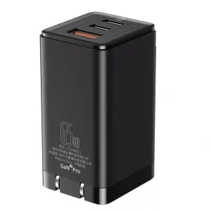 شارژر دیواری سریع بیسوس Baseus GaN2 Pro Quick Charger 2C+U 65 CN