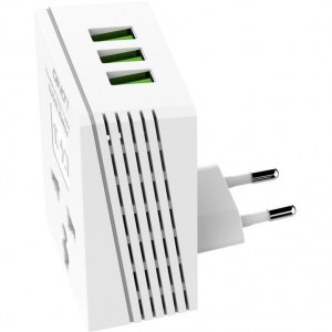 شارژر مسافرتی و مبدل برق ال دی نیو LDNIO A3306 TRAVEL CONVERTER ADAPTER FAST CHARGING