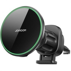 هولدر مگنتی و شارژر وایرلس دریچه کولری جویروم Joyroom Magnetic Wireless Car Charger Holder JR-ZS412