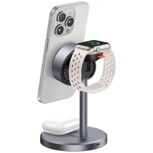 شارژر وایرلس سه کاره مک دودو Mcdodo MagQ Qi2 Magnetic Wireless Charging Station CH-2462