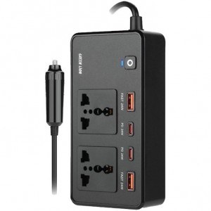 اینورتر 200 وات گرین لاین Green Lion 200W Car Inverter GNGC200CINBK