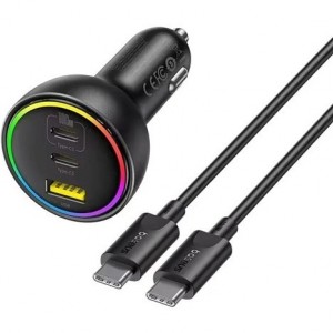 شارژر فندکی 152.5 وات با کابل بیسوس Baseus Multi-Port Fast Charge Car Charger BSCC-ZX-CCL