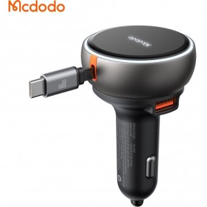 شارژ فندکی 80 وات با کابل جمع شونده تایپ سی مک دودو Mcdodo CC-4850