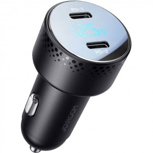 شارژر فندکی دو پورت 70 وات جویروم JOYROOM 70W Digital Display Car Charger JR-CCD02