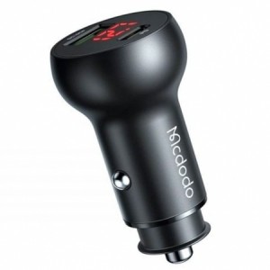 شارژر فندکی خودرو فستشارژ مک دودو MCDODO CC-7030 45W USB + Type-C Dual Ports Car Charger
