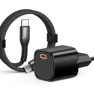 آداپتور 33 وات همراه با کابل دوسر تایپ سی مک دودو Mcdodo Nano 30W Mini GaN Charger Kit CH-008