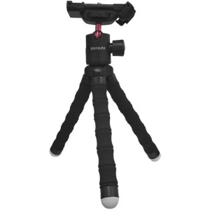 سه پایه دوربین و موبایل با پایه منعطف پرودو Porodo Flexible Versatile Tripod PD-TRPH-BK