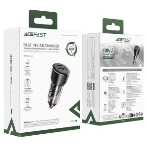 شارژر فندکی ایس فست ACEFAST B12 Fast Charger توان 60 وات