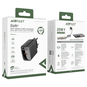 شارژر دیواری ایس فست ACEFAST A104 PD25W GaN Fast Charger توان 25 وات