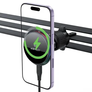 هولدر و شارژ وایرلس دریچه کولری هوشمند ایس فست ACEFAST D61 توان 25 وات