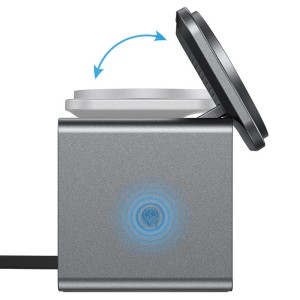 استند و شارژر وایرلس چند کاره مگ سیف ایس فست ACEFAST E34 با قابلیت شارژ اپل واچ