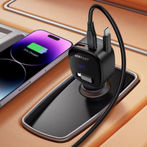 شارژر فندکی ایس فست ACEFAST B17 95W Fast Charger توان 95 وات همراه با کابل متصل