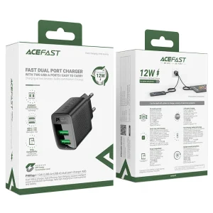 شارژر دیواری ایس فست ACEFAST A86 Wall Charger توان 12 وات