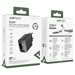 شارژر دیواری ایس فست ACEFAST A78 PD20W GaN Fast Charger توان 20 وات