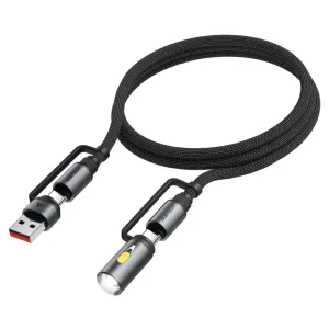 کابل Type-C به Type-C چندکاره ایس فست ACEFAST J5 Acewire Pro طول 1.2 متر توان 60 وات