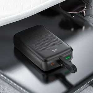 پاوربانک 20000 ایس فست ACEFAST M14 توان 22.5 وات همراه با کابل متصل