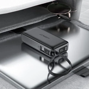 پاوربانک 10000 ایس فست ACEFAST M7 توان 30 وات همراه با کابل متصل