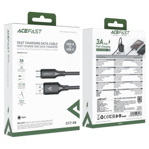 کابل Type-C ایس فست ACEFAST C17-04 طول 1.2 متر توان 15 وات