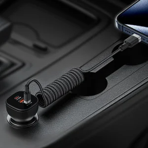 کابل Type-C به Type-C فنری ایس فست ACEFAST C14-03 طول 1.2 متر توان 60 وات