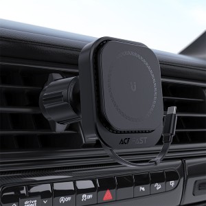 هولدر و شارژر وایرلس دریچه کولری مگ سیف ایس فست ACEFAST D32 توان 15 وات با کابل جمع شونده