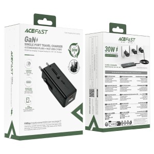 شارژر دیواری و مبدل برق ایس فست ACEFAST Z7 PD30W GaN Fast Charger توان 30 وات
