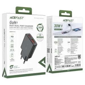 شارژر دیواری ایس فست ACEFAST A69 PD30W GaN Fast Charger توان 30 وات
