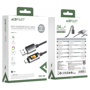 کابل Type-C ایس فست ACEFAST C21-04 طول 1.2 متر شدت جریان 3 آمپر