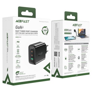 شارژر دیواری ایس فست ACEFAST A41 PD65W GaN Fast Charger توان 65 وات