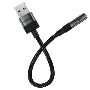 کابل تبدیل USB به پورت AUX ایس فست ACEFAST J13 طول 15 سانتی متر