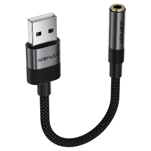 کابل تبدیل USB به پورت AUX ایس فست ACEFAST J13 طول 15 سانتی متر