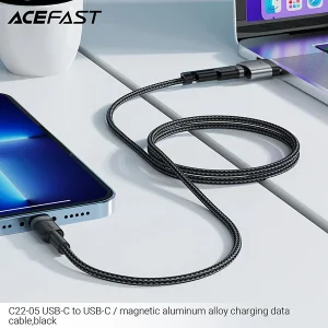 کابل Type-C به Type-C و MAG3 ایس فست ACEFAST C22-05 طول 1.2 متر توان 240 وات