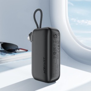 پاوربانک 10000 ایس فست ACEFAST M27 توان 22.5 وات همراه با کابل متصل