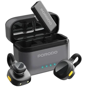 میکروفون یقه ای بیسیم پرودو Porodo Movo Lavalier Microphone Type-C PDLAMPHF76BK