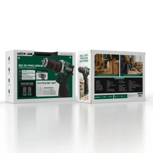 دریل چکشی شارژی گرین لاین GNGD15D18V