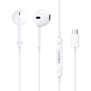 هدست و هندزفری بلوتوث گردنی رسی (Recci REP-L27 Type-c Wired Earphone)