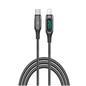 کابل تبدیل USB-C به لایتنینگ رسی مدل RTC-P10CL طول 1 متر (RECCI RTC P10CL PD 20W FAST CHARGING CABLE)