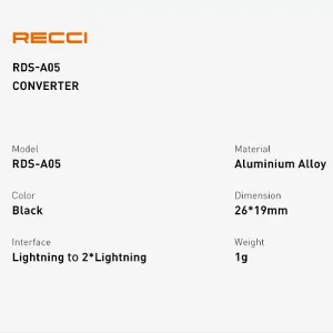 مبدل لایتنینگ مدل RDS-A05 رسی