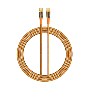 کابل تبدیل USB-C به USB-C رسی مدل RTC-P19CC طول 1.5 متر (Recci Data Cable Amber USB-C PD 20W 150cm RTC-P19CC)
