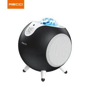 اسپیکر بلوتوثی و چراغ خواب RSK-W22 رسی (Recci RSK-W22 Starry sky creative wireless bluebooth speaker dazzling aurora lamp)