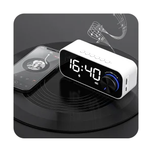 اسپیکر بلوتوث همراه با ساعت آلارم دار رسی Recci Clock Bluetooth Wireless Speaker RSK-W11