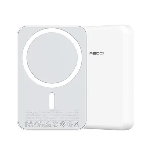 پاوربانک رسی مدل RPB-W09 ظرفیت 10000 میلی آمپر ساعت (Recci Wireless Magnet Power Bank 10000mah RPB-W09)