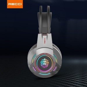 هدفون سیمی گیمینگ REP-L22 رسی (Recci REP-L22 3.5mm colorful light stereo gaming earphones headphone)