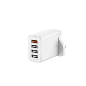 شارژر دیواری 30 وات RC57U رسی (RECCI RC57U 30W 4 USB PORTS CHARGER)