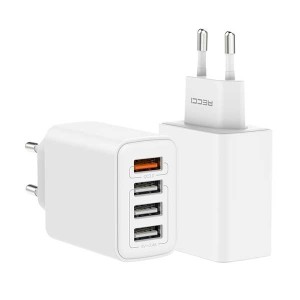 شارژر دیواری 30 وات RC57U رسی (RECCI RC57U 30W 4 USB PORTS CHARGER)